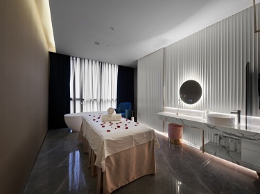 杭州西湖區(qū)美容院裝修｜奶油風裝修設計方案