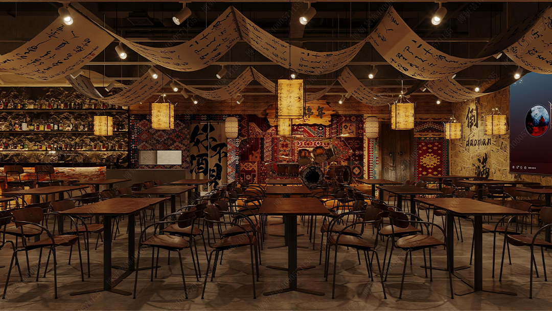 杭州古典中式餐廳裝修設(shè)計