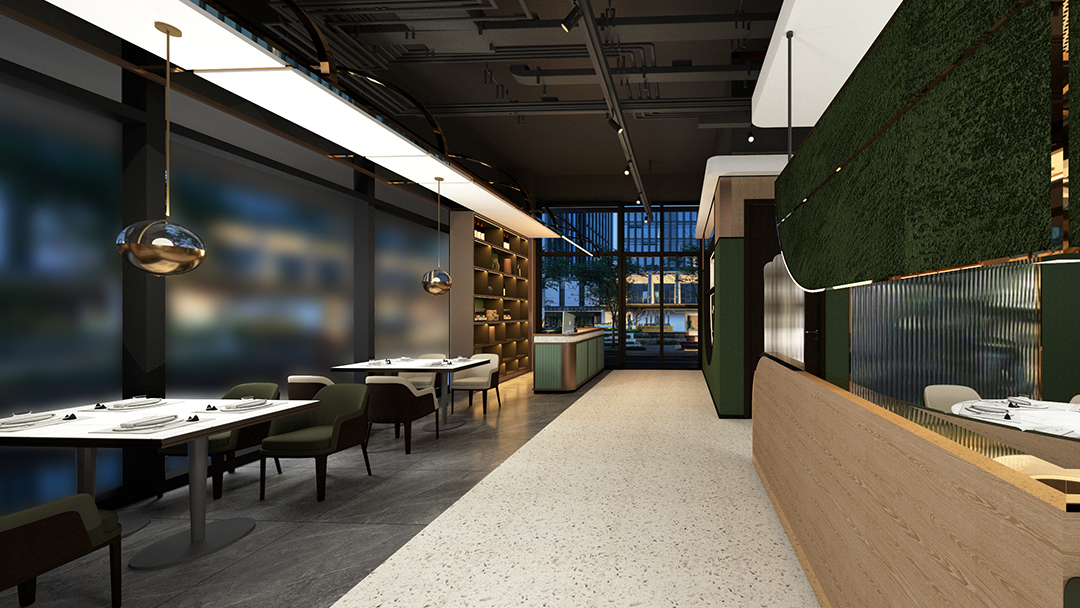 杭州庭院式中式餐廳裝修設(shè)計(jì)