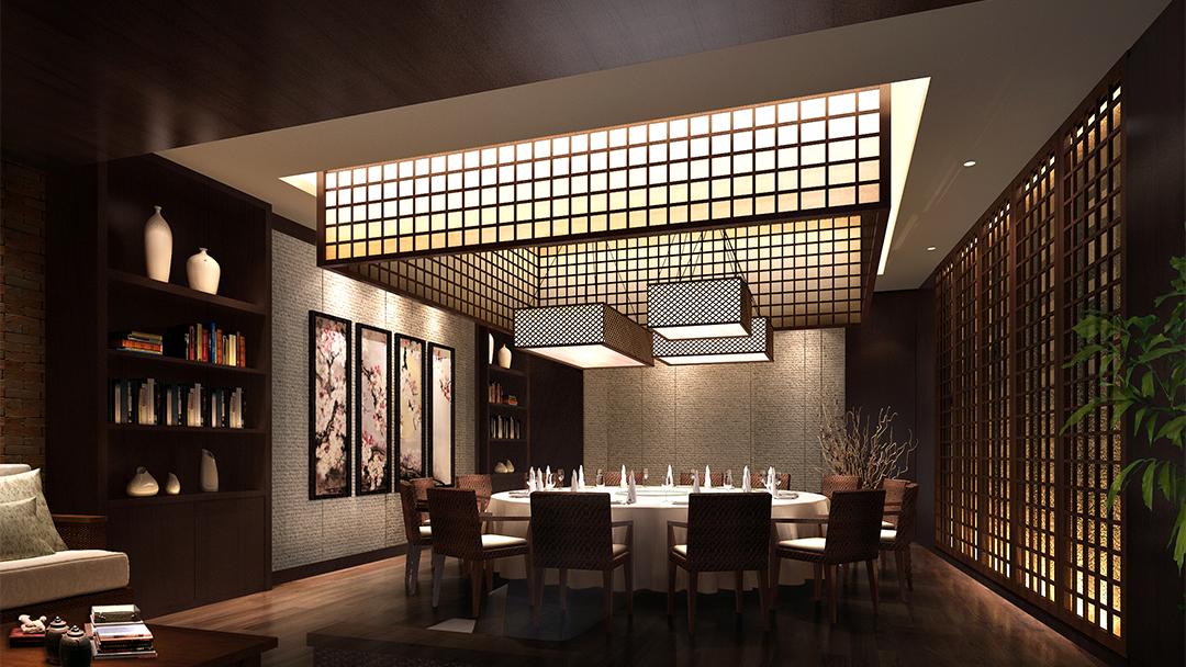 杭州養(yǎng)生火鍋餐飲店裝修設(shè)計