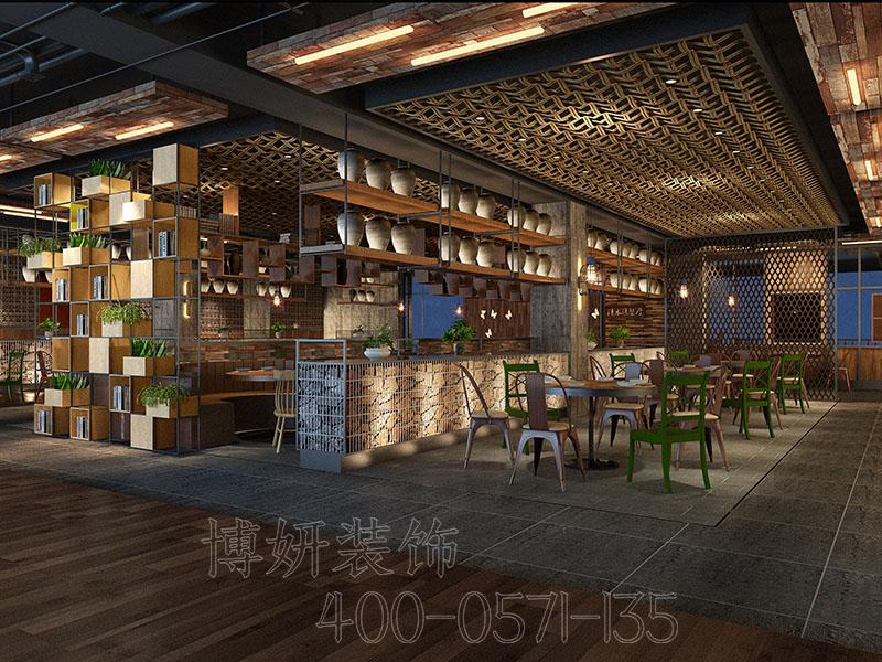 杭州中式快餐店裝修攻略，怎么裝修省錢又好看？
