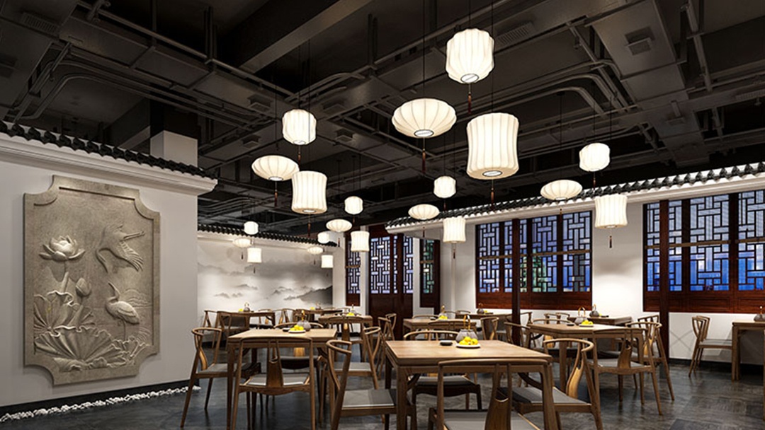 杭州新中式快餐店裝修設(shè)計