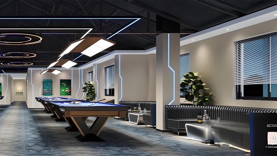 杭州高性價(jià)比臺(tái)球廳裝修設(shè)計(jì)
