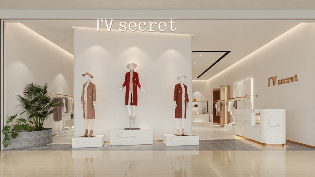 杭州輕奢女裝店裝修設(shè)計