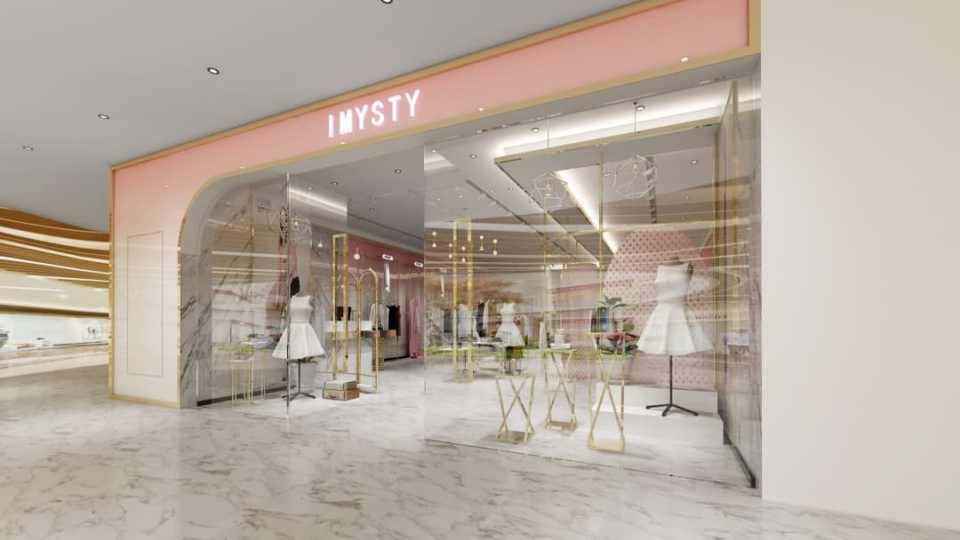 杭州ins風(fēng)女裝店裝修設(shè)計